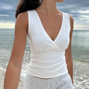 Brandy Melville White Halle Top